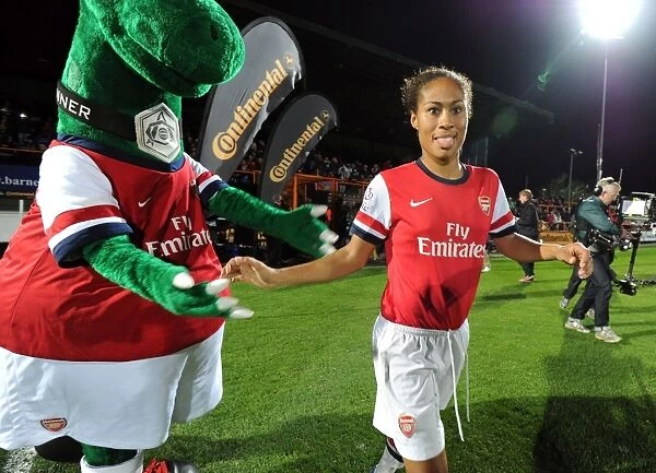 Rachel Yankey: Arsenal Ladies Star in FA WSL Continental Cup Final Action