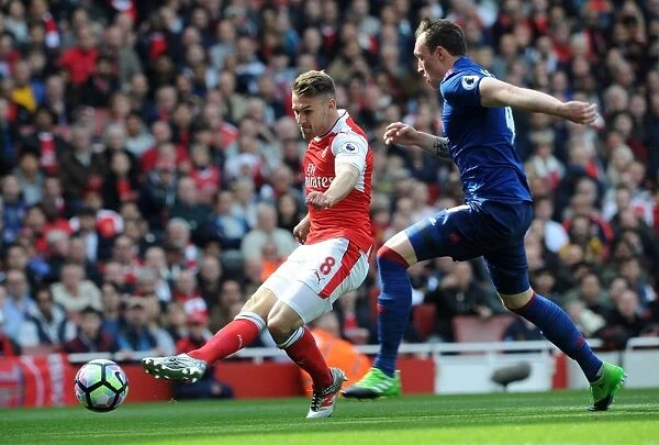Ramsey vs Jones: Intense Moment at Arsenal vs Manchester United, Premier League 2016-17