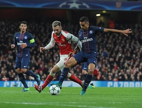 Ramsey vs. Marquinhos: A Battle in the Heart of Arsenal's Champions League Clash Against Paris Saint-Germain (2016-17)