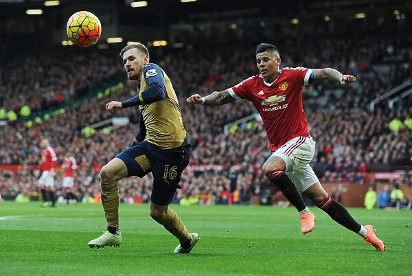 Ramsey vs Rojo: A Footballing Battle at Old Trafford - Manchester United vs Arsenal, Premier League 2015 / 16