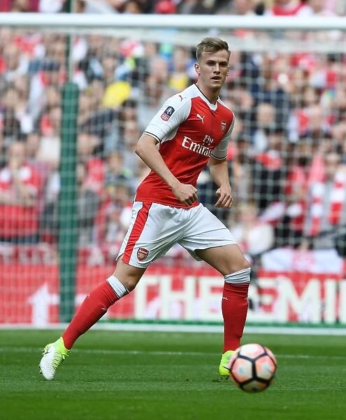 Rob Holding in Action: Arsenal vs Manchester City - FA Cup Semi-Final