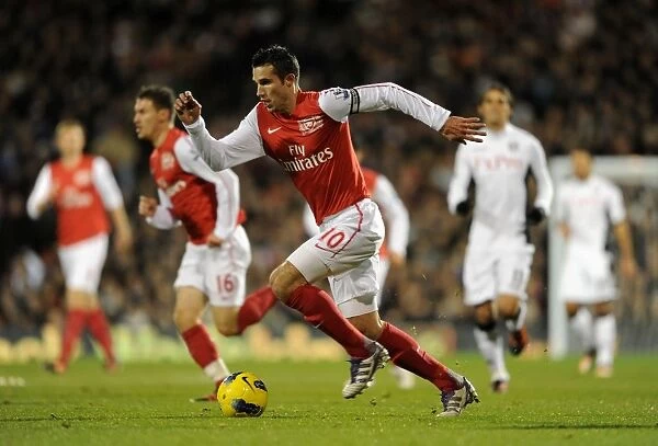 Robin van Persie in Action: Fulham vs. Arsenal, Premier League 2011-12