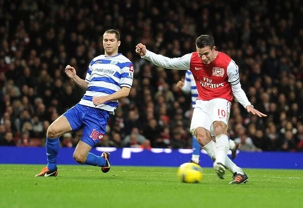 Robin van Persie Scores First Goal: Arsenal vs. Queens Park Rangers, 2011-12 Premier League