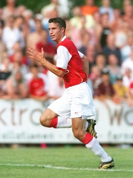 Robin van Persie Training with Arsenal during Pre-Season in Austria (2006)