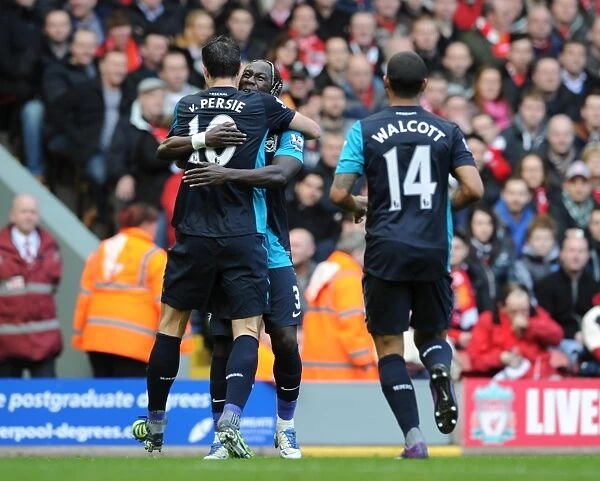 Robin van Persie's Strike: Liverpool vs. Arsenal, Premier League 2011-12