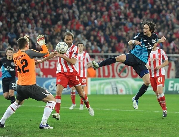Rosicky's Leap Saved by Megyeri: Olympiacos vs Arsenal, UEFA Champions League, 2011