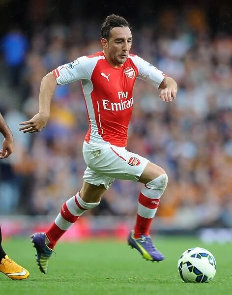Santi Cazorla (Arsenal). Arsenal 2: 2 Hull City. Barclays Premier League. Emirates Stadium, 18  /  10  /  14