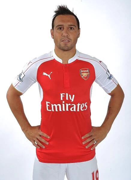 Santi Cazorla at Arsenal's 2015-16 Team Photocall