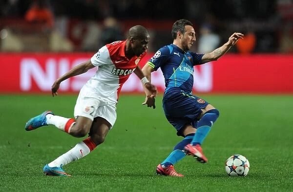 Santi Cazorla Dashes Past Geoffrey Kondogbia: Monaco vs. Arsenal, UEFA Champions League Round of 16, 2015