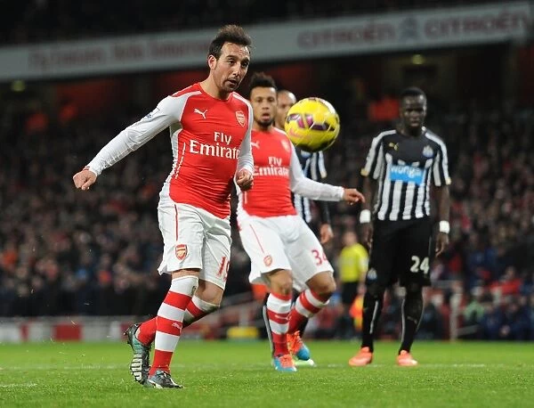Santi Cazorla Scores Double from the Penalty Spot: Arsenal vs Newcastle United, Premier League 2014 / 15