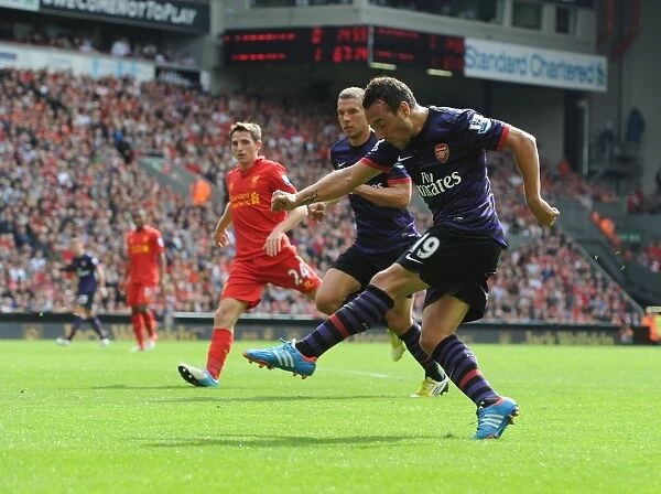 Santi Cazorla Scores the Second: Liverpool vs. Arsenal, Premier League 2012-13