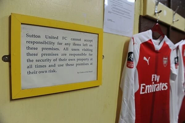 Behind the Scenes: Arsenal's Fifth Round Preparations at Sutton United's Changing Room