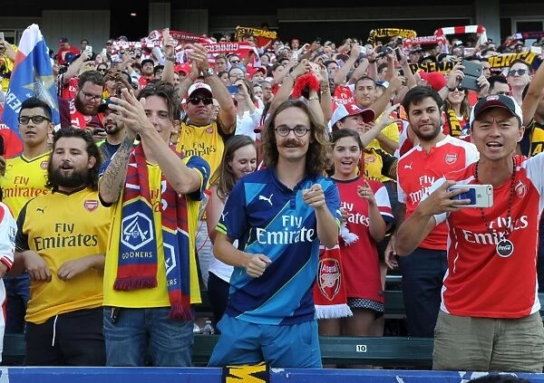 Sea of Passion: Arsenal FC Fans in Full Force at Arsenal vs. Chivas Pre-Season Match