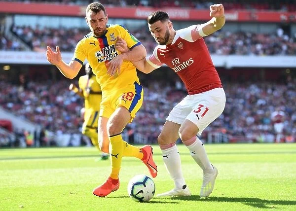 Sead Kolasinac vs James McArthur: Intense Battle at the Emirates, Arsenal FC vs Crystal Palace, Premier League
