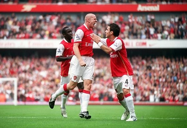 Senderos and Fabregas: Arsenal's Unforgettable Goal Celebration vs. Sunderland (3-2)