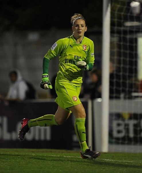 Siobhan Chamberlain: In Action for Arsenal Ladies Against Bristol Academy (WSL Match)