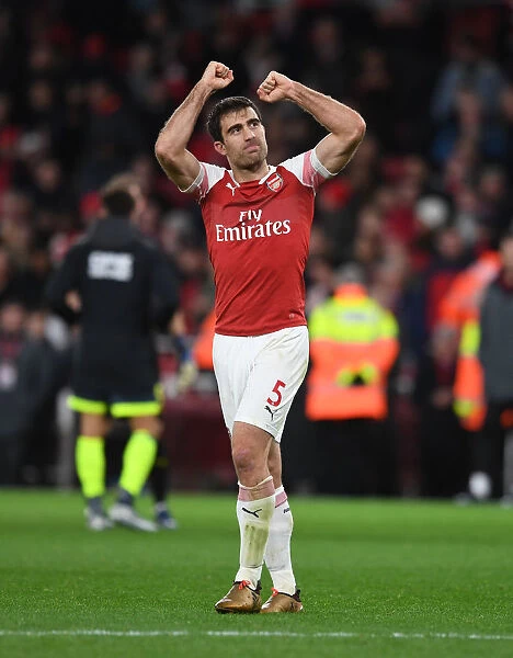 Sokratis Reacts after Arsenal's Victory over Huddersfield Town, Premier League 2018-19