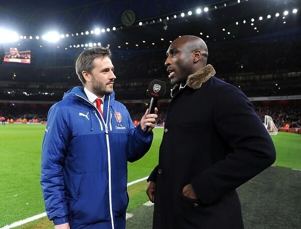 Sol Campbell at the Arsenal vs. Chelsea Rivalry: A Premier League Half-Time Moment (2015-16)