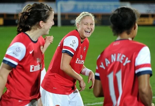 Steph Houghton's Triumphant Laugh: Arsenal Ladies Celebrate FA WSL Continental Cup Victory