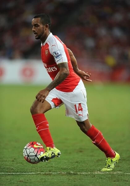 Theo Walcott in Action: Arsenal vs. Everton, 2015-16 Asia Trophy, Singapore