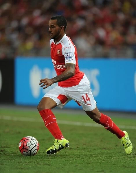 Theo Walcott in Action: Arsenal vs. Everton, 2015-16 Barclays Asia Trophy, Singapore