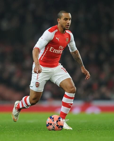 Theo Walcott in Action: Arsenal vs Hull City - FA Cup Third Round, 2015