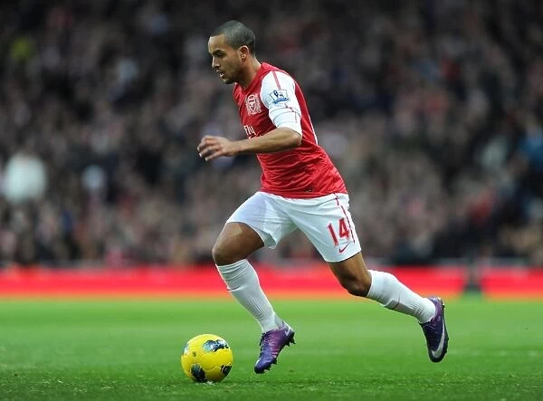 Theo Walcott in Action: Arsenal vs Manchester United, Premier League 2011-12