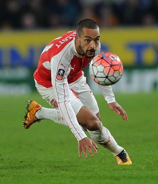 Theo Walcott in Action: Arsenal's FA Cup Battle against Hull City (March 2016)