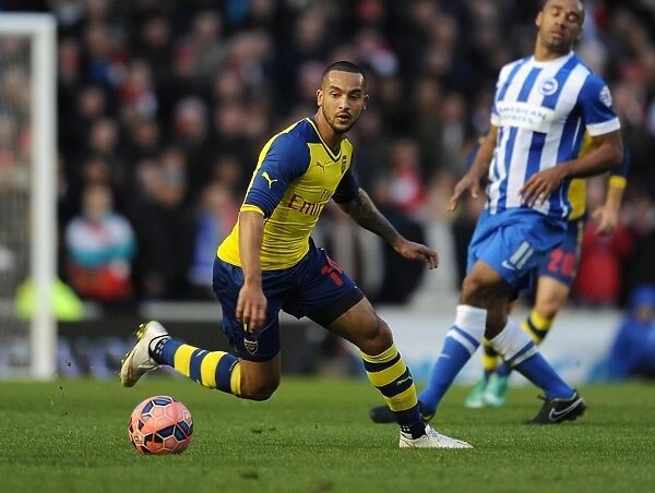 Theo Walcott in Action: Arsenal's Star Forward vs. Brighton & Hove Albion, FA Cup 2014 / 15