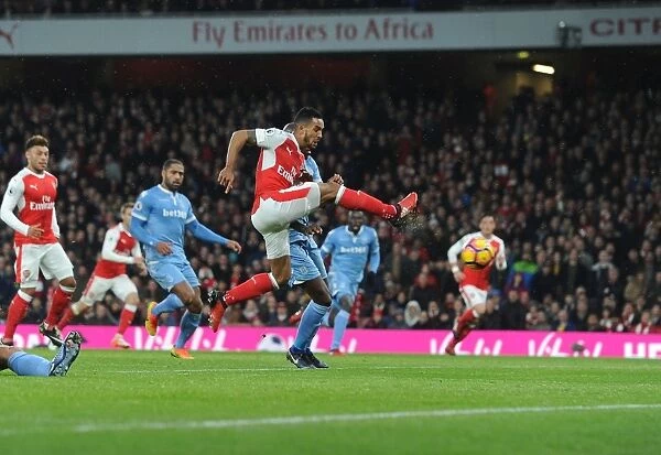 Theo Walcott Scores: Arsenal vs. Stoke City, Premier League 2016-17