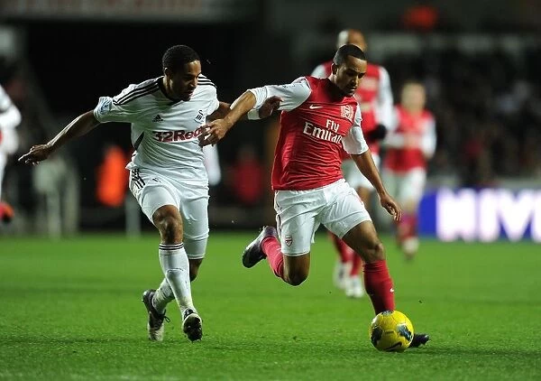 Theo Walcott vs Ashley Williams: Intense Battle in Swansea City vs Arsenal (2011-12)