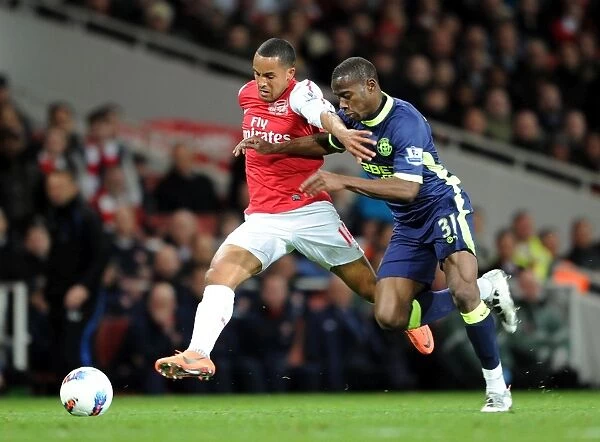 Theo Walcott vs. Maynor Figueroa: Battle at Emirates Stadium - Arsenal v Wigan Athletic, Premier League 2011-12