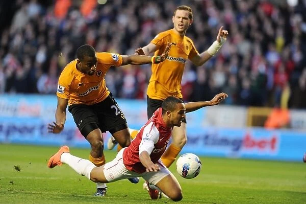Theo Walcott vs Sebastien Bassong: Penalty Drama in Wolverhampton Wanderers vs Arsenal (2011-12)