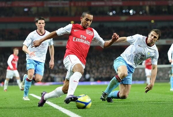 Theo Walcott vs. Stephen Warnock: A Battle in the FA Cup Fourth Round between Arsenal and Aston Villa