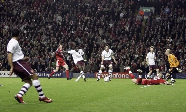 Theo Walcott's Cross Sets Up Adebayor's Goal: Arsenal's Comeback in Champions League Quarterfinal vs Liverpool
