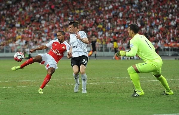 Theo Walcott's Dramatic Goal: Arsenal vs Everton, Asia Trophy 2015-16 - Walcott Scores Past Coleman and Robles