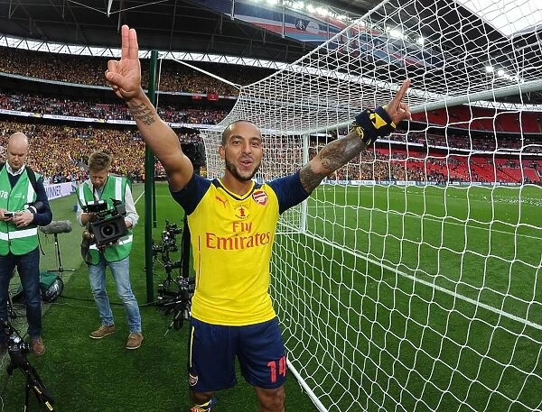Theo Walcott's Emotional FA Cup Victory: Arsenal's Jubilant Celebration after Aston Villa Win
