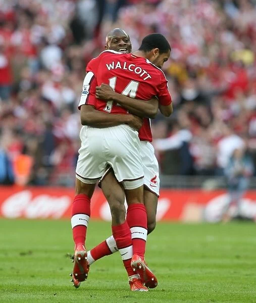 Theo Walcott's FA Cup Semi-Final Goal Celebration with Abou Diaby (Arsenal vs. Chelsea, Wembley Stadium, 2009)