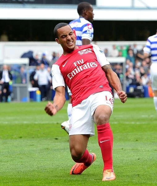 Theo Walcott's Thrilling Goal Celebration: Arsenal's Victory at Queens Park Rangers, Premier League 2011-12