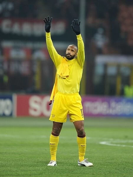 Thierry Henry's Emotional Salute: Arsenal's Champions League Battle at San Siro (2012)