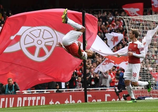 Thrilling Aubameyang Strike: Arsenal's Game-Winning Goal vs Brighton & Hove Albion, Premier League 2018-19