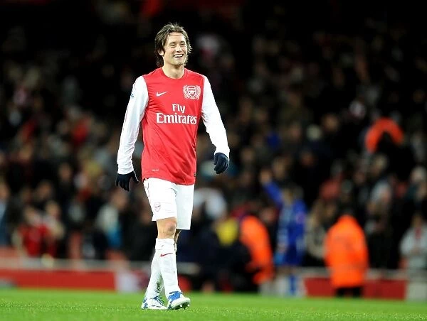 Tomas Rosicky in Action: Arsenal vs. Queens Park Rangers, Premier League 2011-12