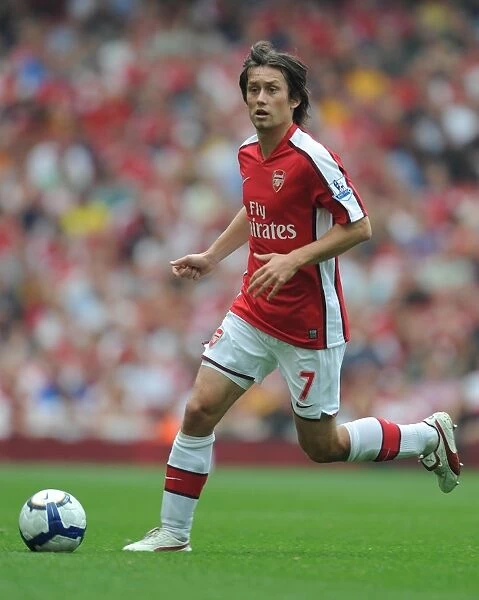 Tomas Rosicky in Action: Arsenal's 4:0 Victory over Wigan Athletic, Emirates Stadium, 2009