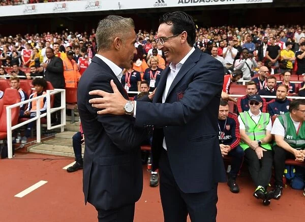 Unai Emery and Silvinho Pre-Match: Arsenal vs. Olympique Lyonnais, Emirates Cup 2019
