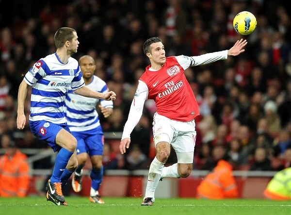 Van Persie vs Connolly: Intense Battle at the Emirates - Arsenal v Queens Park Rangers, Premier League, 2011