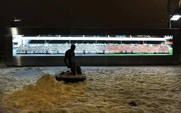 Winter's Battle at Emirates: Arsenal vs. Blackburn Rovers Amidst a Snowy Showdown