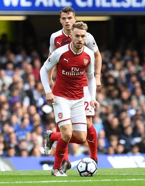 Xhaka and Ramsey: Battle in the Heart of the Arsenal Midfield at Stamford Bridge (Chelsea v Arsenal 2017-18)