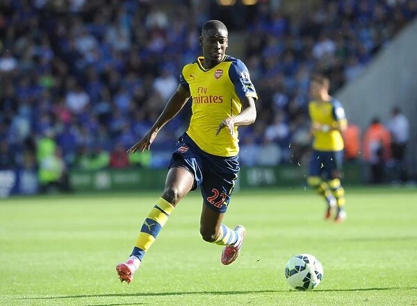 Yaya Sanogo in Action: Leicester City vs. Arsenal, Premier League 2014-15