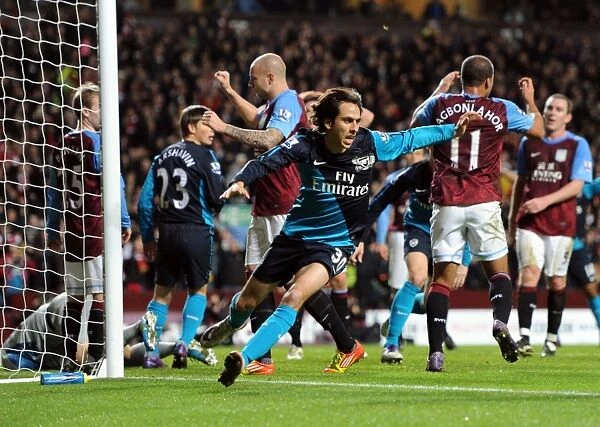 Yossi Benayoun Scores Arsenal's Second Goal Against Aston Villa (2011-12)
