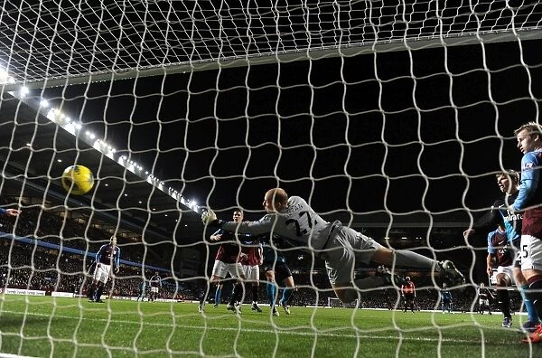 Yossi Benayoun Scores Against Brad Guzan: Aston Villa vs. Arsenal, Premier League 2011-12